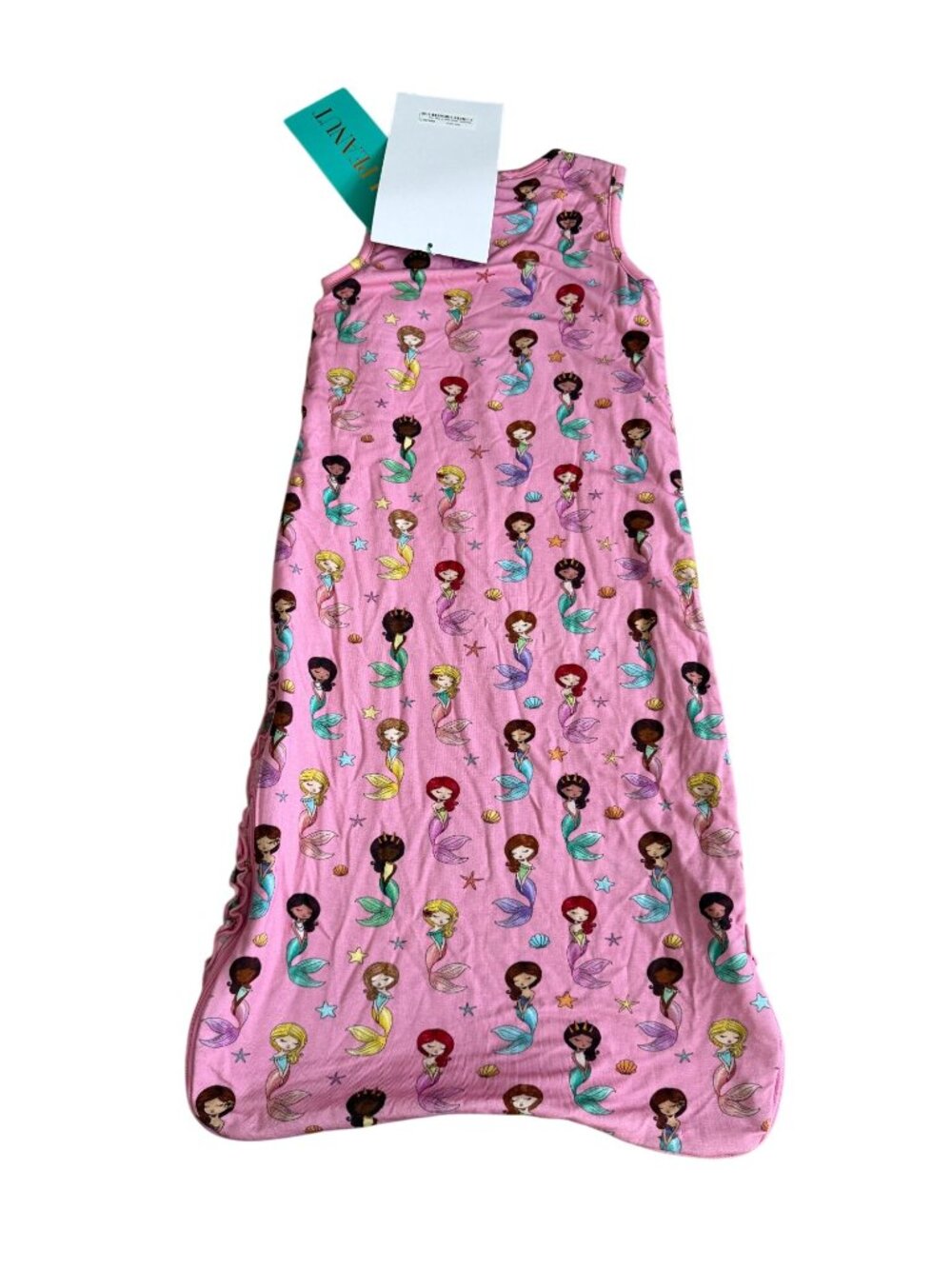 POSH PEANUT Sleeveless Mermaid Sleep Sack Bag Size 0-6 Months NEW NWT - Picture 2 of 7